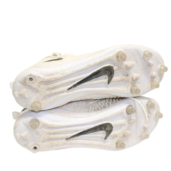 Nike Sz 16 Football Cleats Force Savage White Black 923304-101 - Picture 9 of 11